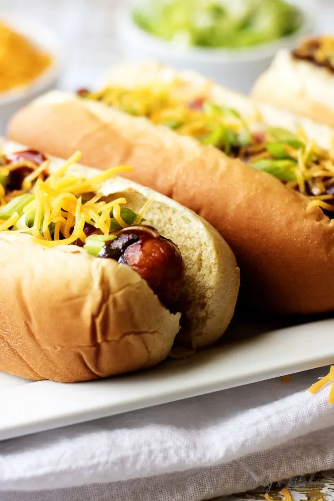 A quick and easy memphis-style bbq dog, that takes only six ingredients and has all the flavor of a sweet and spicy gourmet hotdog.