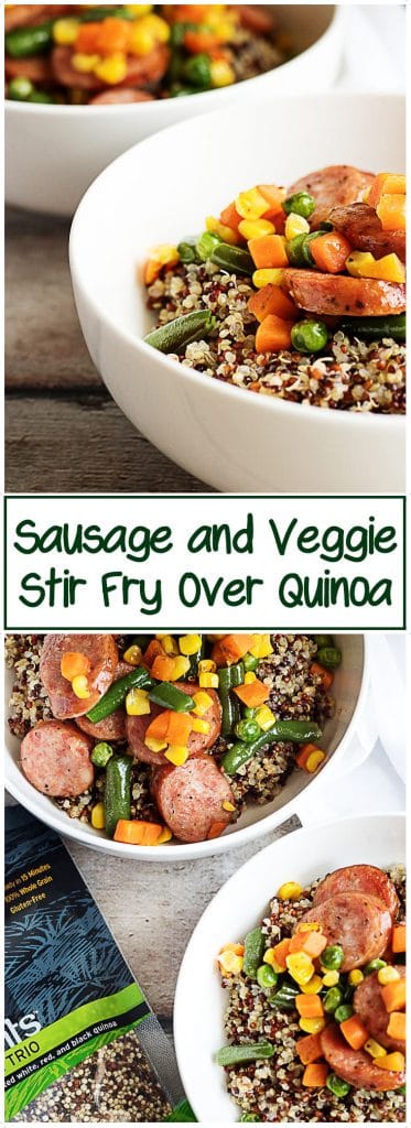 Sausage And Veggie Stir Fry Over Quinoa