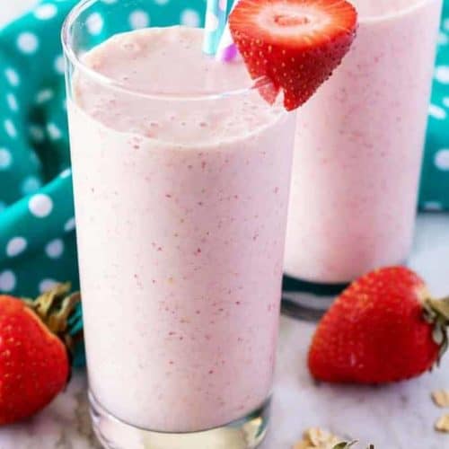 Strawberry Banana Smoothie - Veena Azmanov