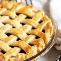 Another picture of the blueberry pie after the crust has cooked to a perfect golden brown