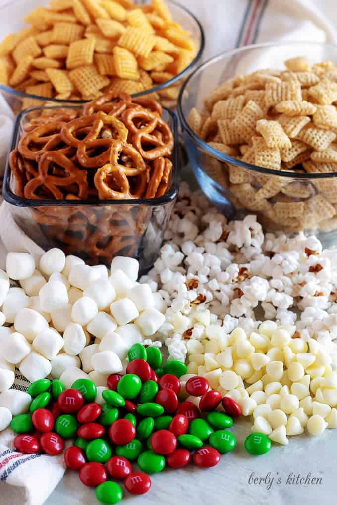 Salty Sweet Christmas Chex Mix Recipe
