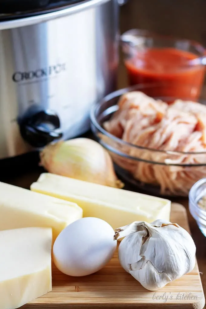 Buffalo chicken meatballs for the crock pot.