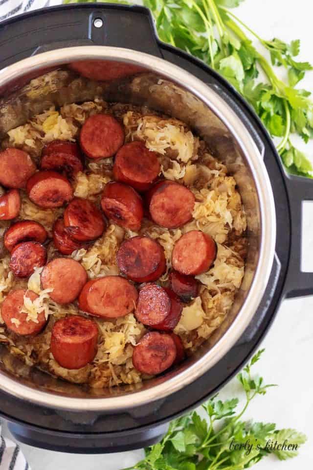 Easy Instant Pot Kielbasa And Sauerkraut