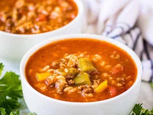 Instant pot minestrone soup with ground beef hot sale