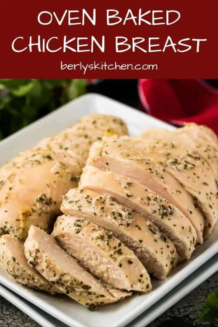 The oven baked ranch chicken served in a square bowl.