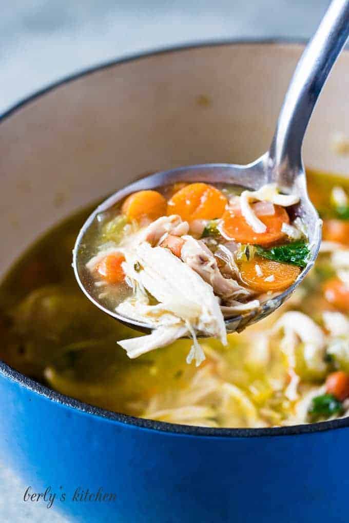 Homemade Chicken Soup Without Noodles | Berly's Kitchen