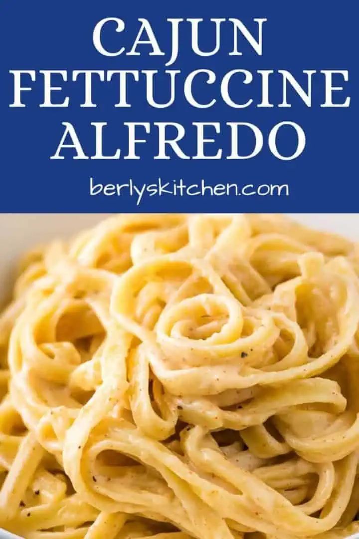 Spicy alfredo pasta showing all the seasonings.