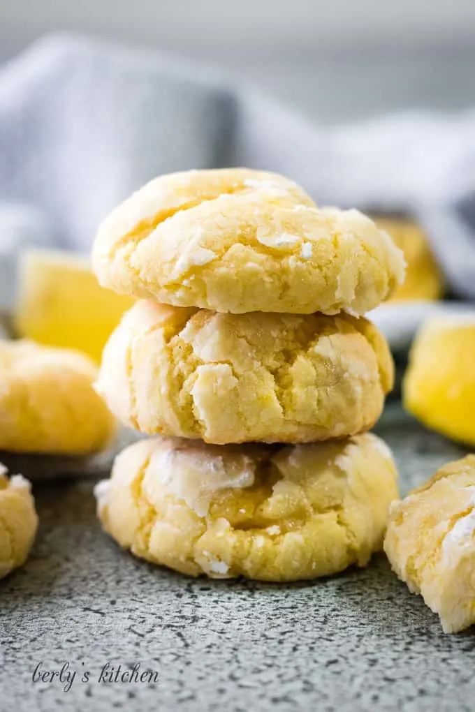 Lemon Crinkle Cookie Recipe