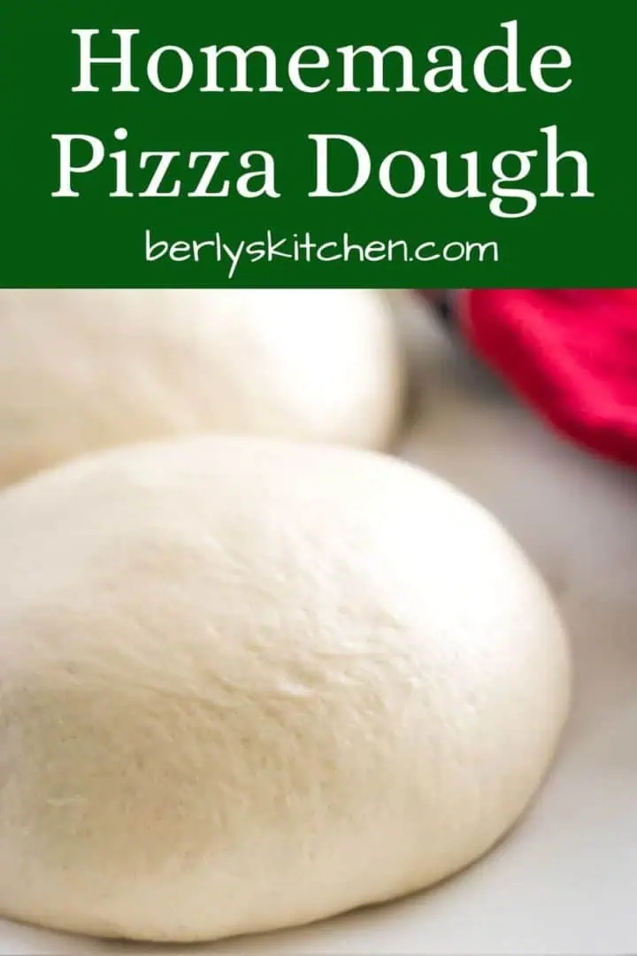 A close-up of the finished homemade publix pizza dough.