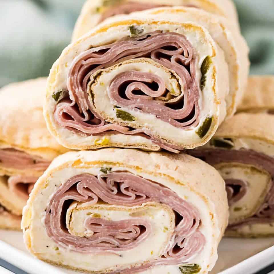 Ham Cream Cheese Pinwheels Recipe