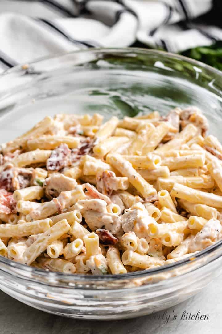 Chicken Bacon Ranch Pasta Salad | Berly's Kitchen