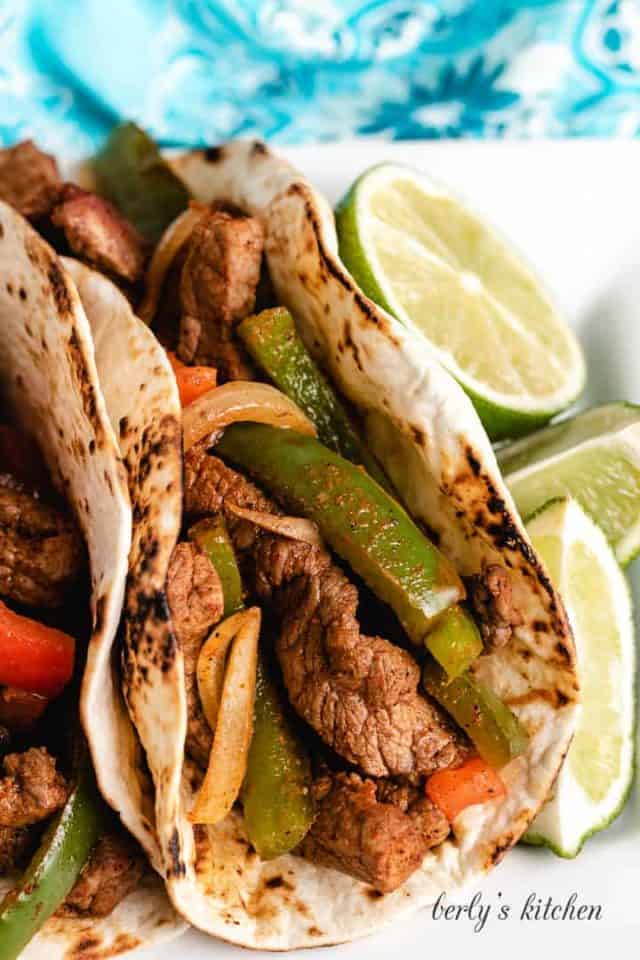 Flat Iron Steak Fajitas