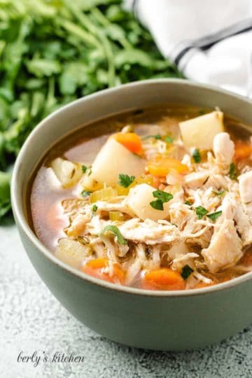 Chicken Potato Soup (without Milk)