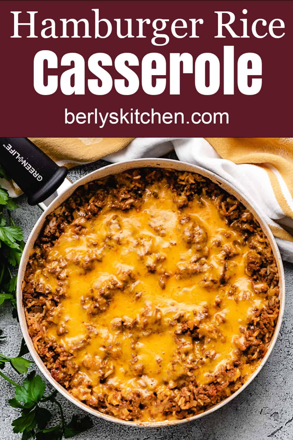 Cheesy Hamburger Rice Casserole Berly S Kitchen   Hamburger Rice Casserole Pin 4 