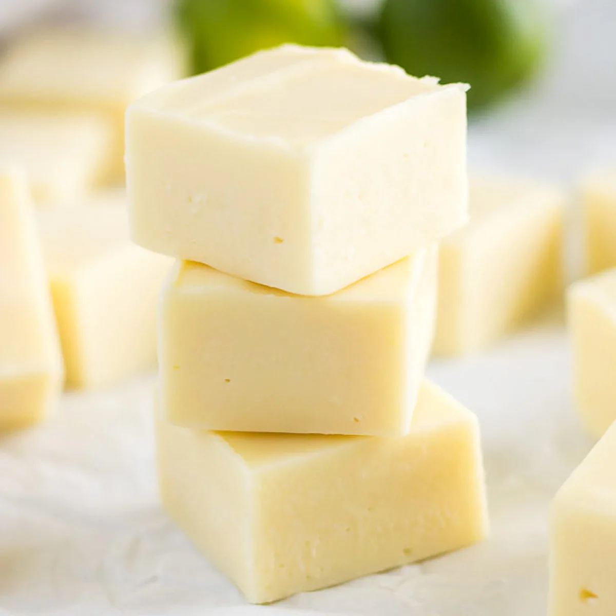 Close of picture of citrus fudge.