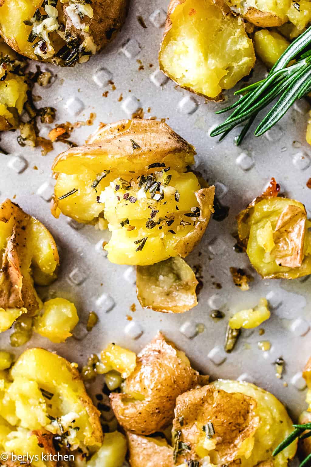 Rosemary Smashed Potatoes