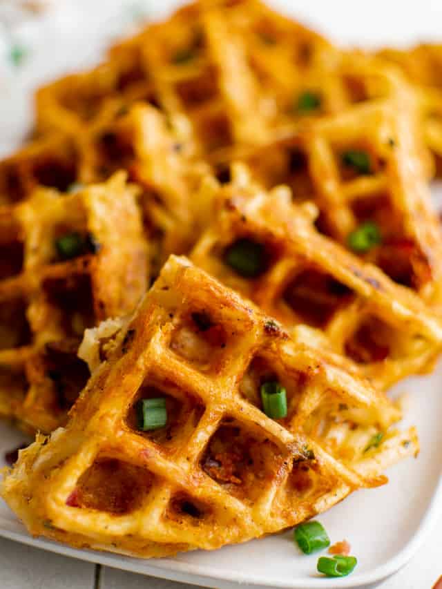 Taco Hash Brown Waffles - Garlic & Zest