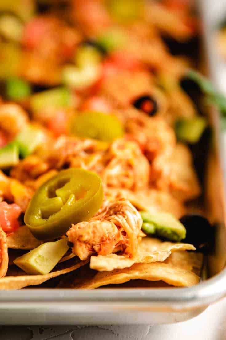 Crockpot Chicken Nachos