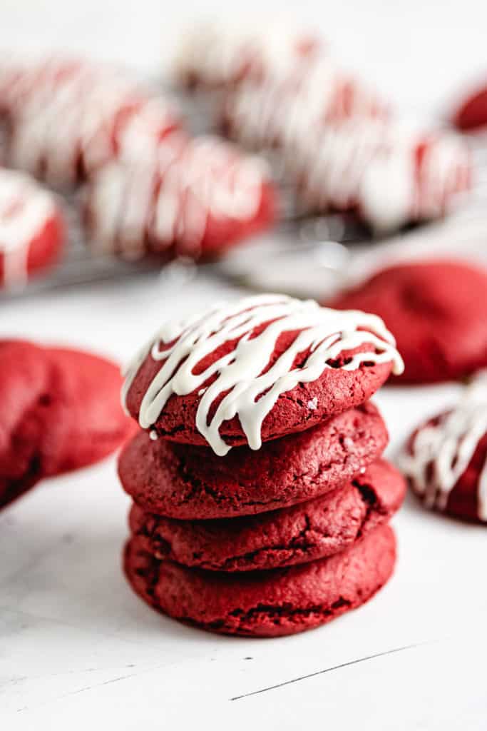 Red Velvet Cookies Stuffed With Cream Cheese Filling – Sugar Geek Show