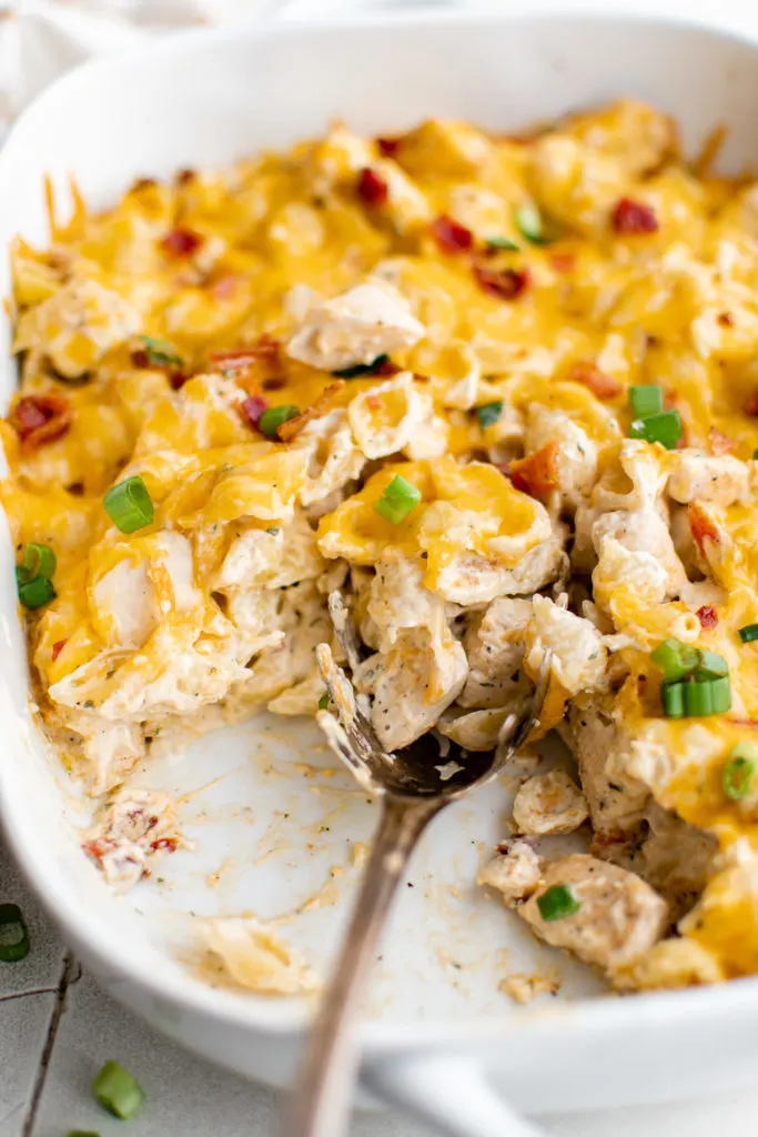 Easy Chicken Bacon Ranch Casserole Recipe with Cream Cheese