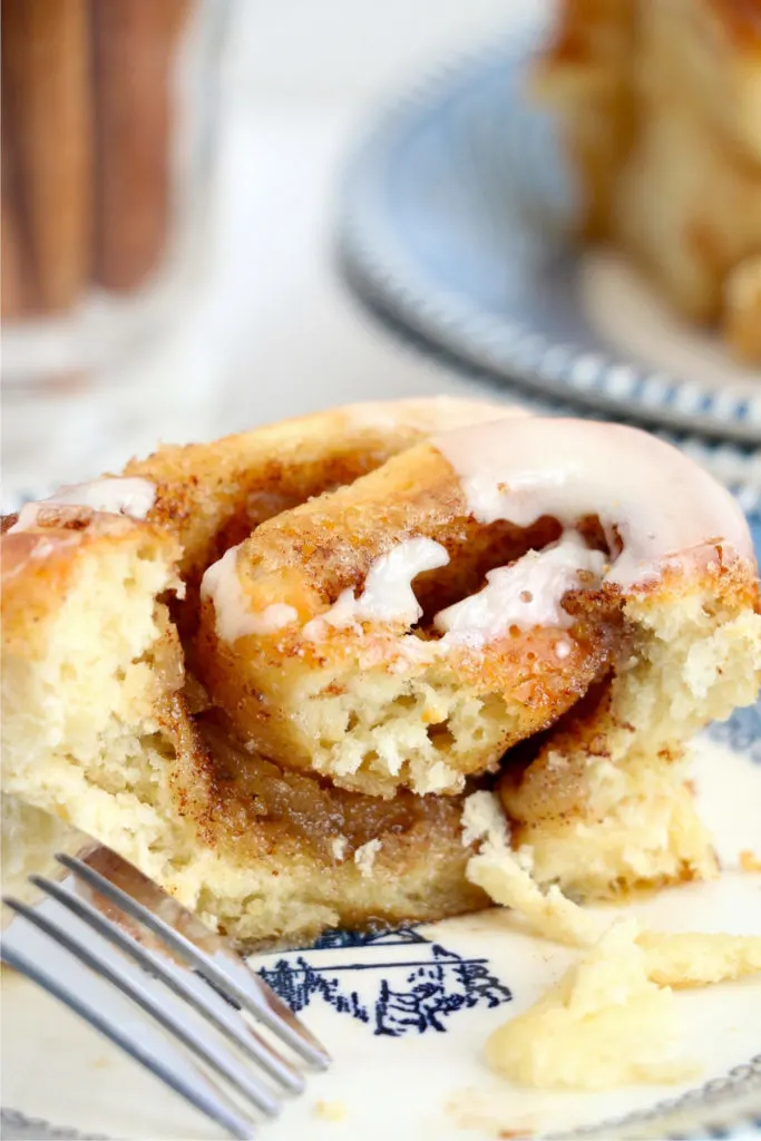 Layers peeled off a cinnamon roll.