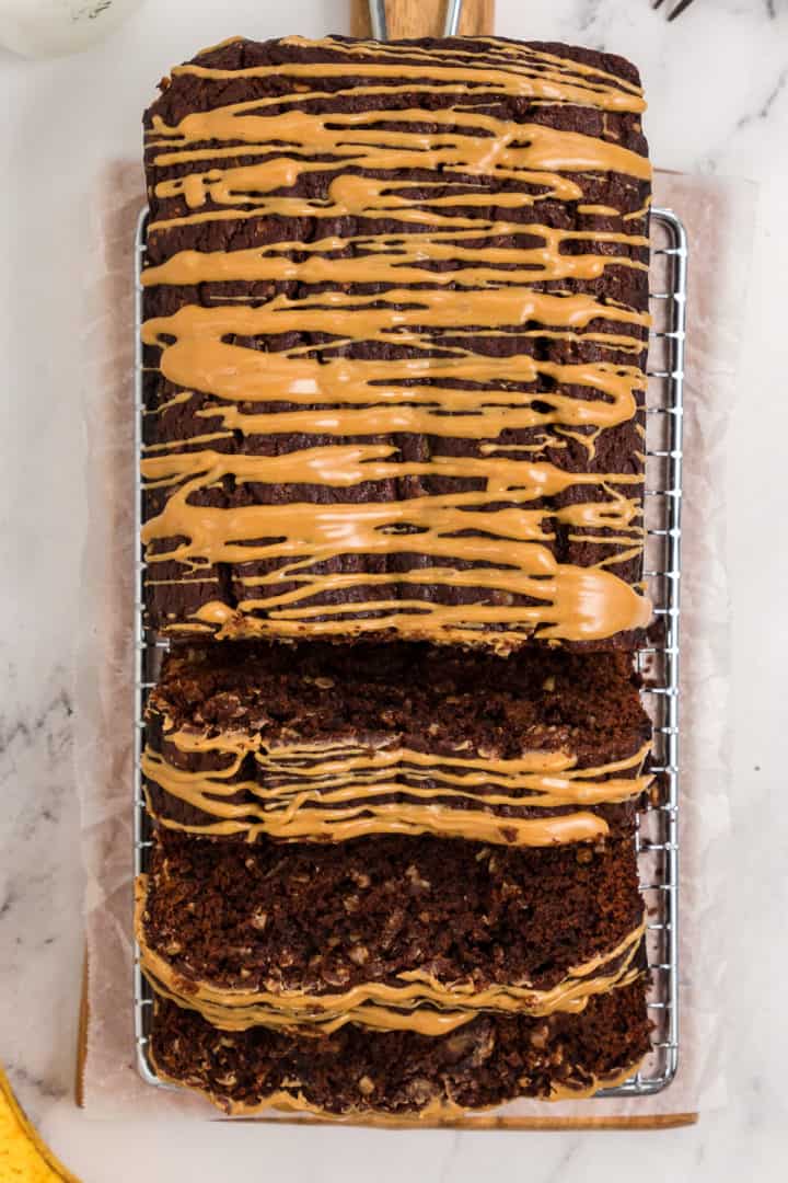 Chocolate Peanut Butter Banana Bread