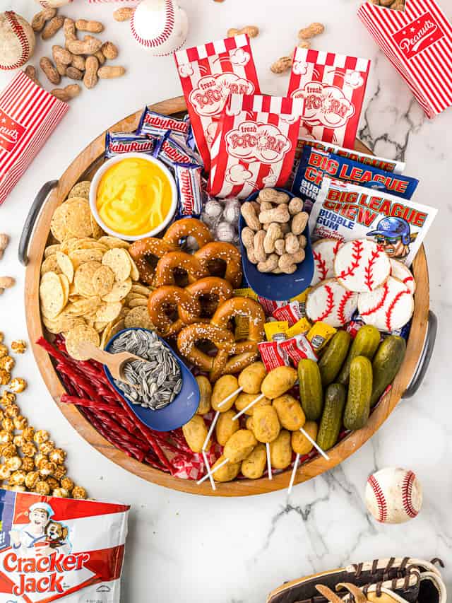 Baseball Snack Board