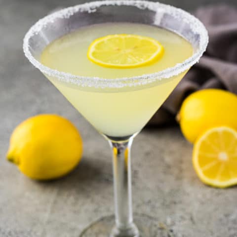 3 Ingredient Lemon Drop Martini