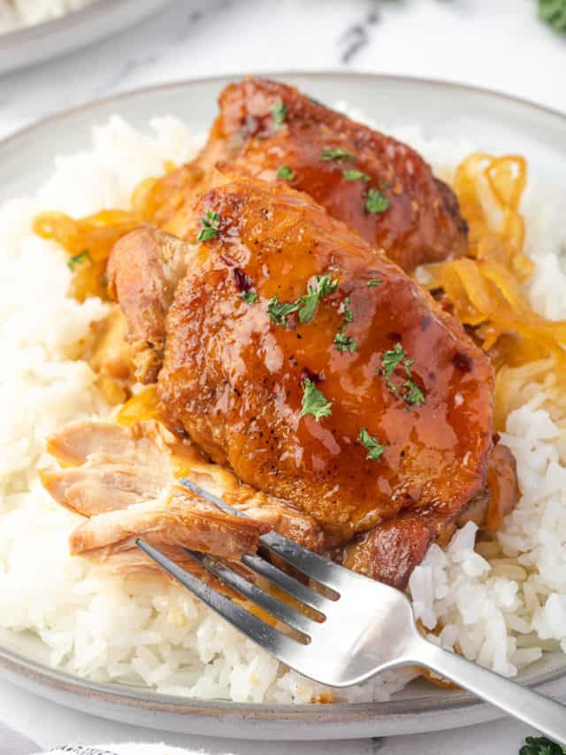 Crockpot Apricot Chicken | Berly's Kitchen