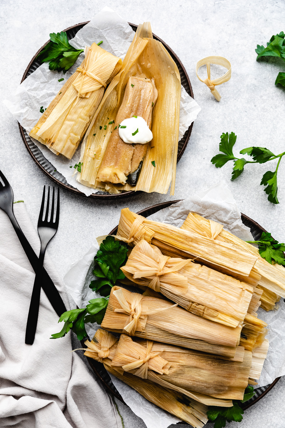 Vegetarian Banana Leaf Tamales Recipe