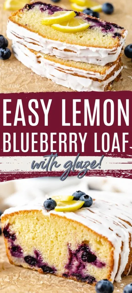 Lemon Blueberry Bread with Glaze