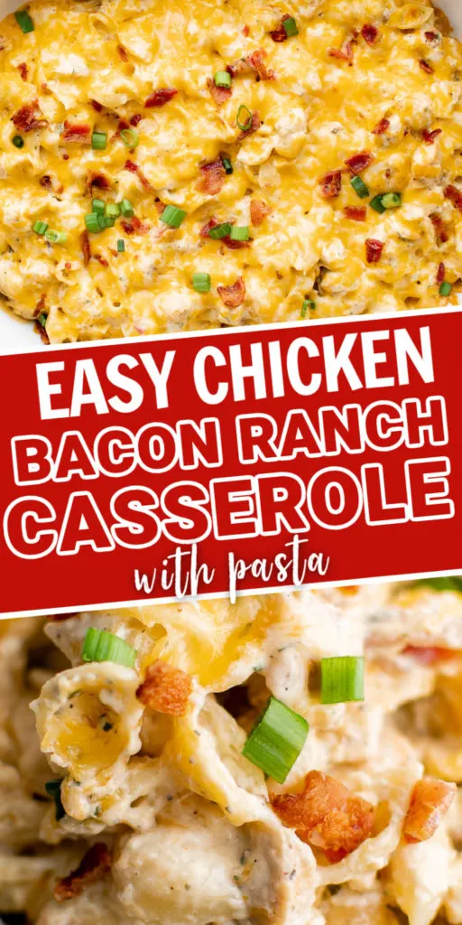 Easy Chicken Bacon Ranch Casserole Recipe with Cream Cheese