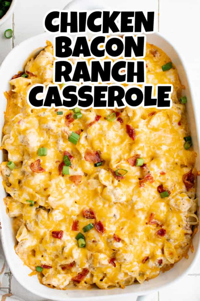 Easy Chicken Bacon Ranch Casserole Recipe with Cream Cheese