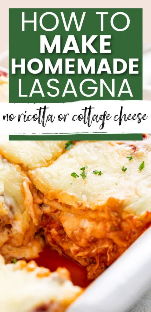 Lasagna Recipe Without Ricotta or Cottage Cheese