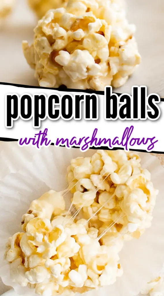 Old Fashioned Popcorn Balls with Marshmallows