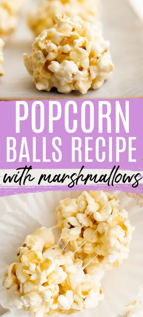 Old Fashioned Popcorn Balls with Marshmallows