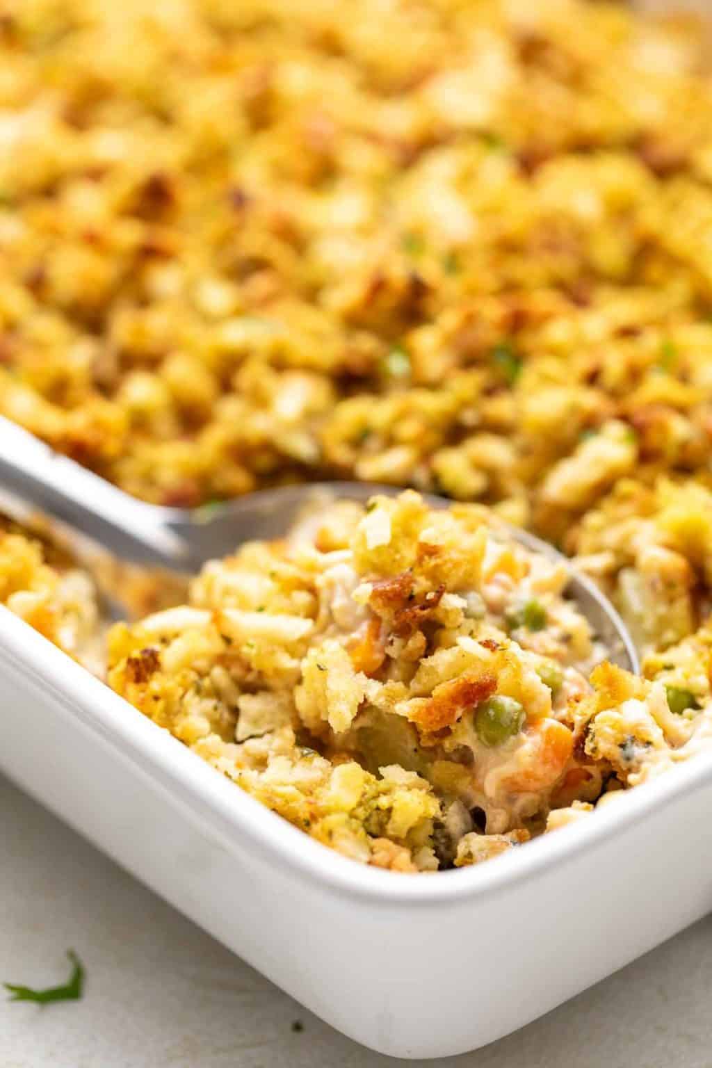 Chicken And Stuffing Casserole