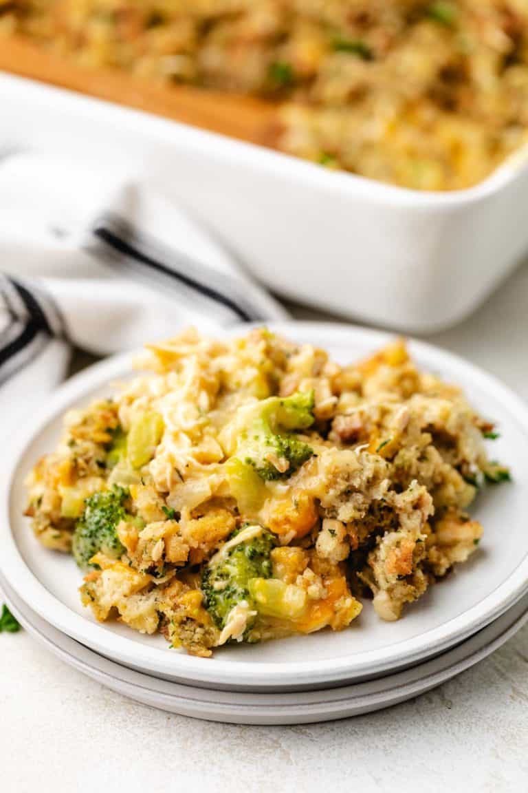 Chicken And Broccoli Stuffing Casserole