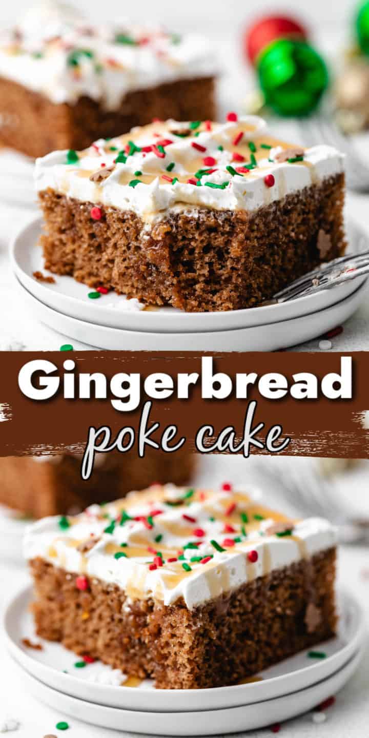Gingerbread Poke Cake