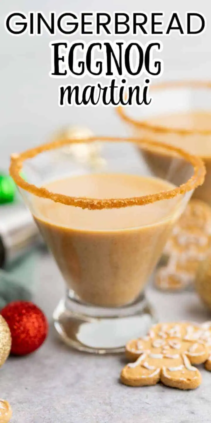 Cookies next to a holiday martini.