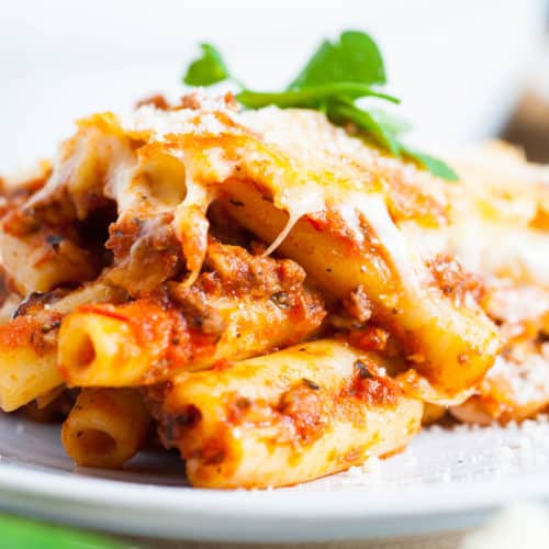 Easy Baked Ziti Recipe With Ground Beef