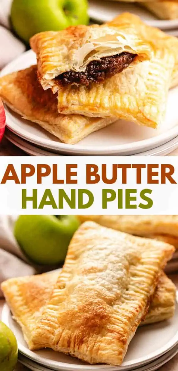 Golden and flaky apple butter hand pies with a rich apple butter filling.