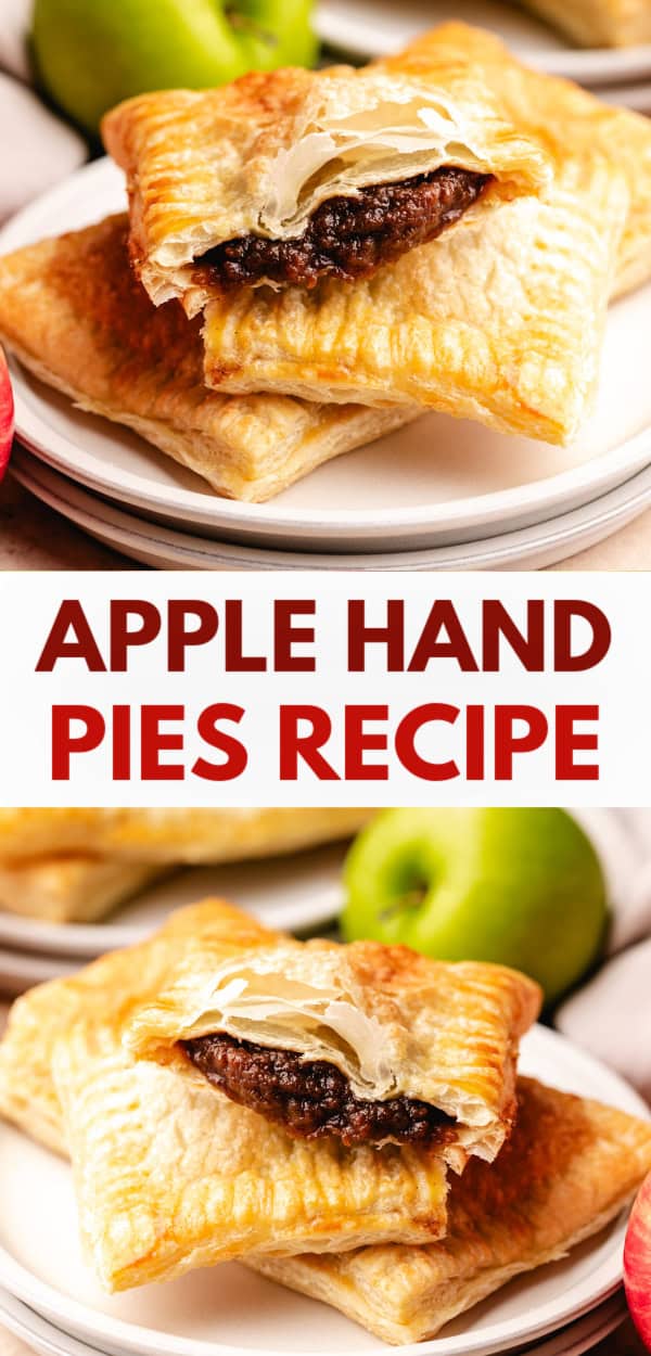 Beautifully baked apple butter hand pies featuring a flaky golden crust and apple butter filling.